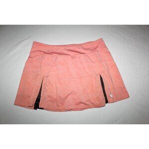 LIJA Tennis Skort Size L/G Attached Shorts Sport black and Orange Skirt